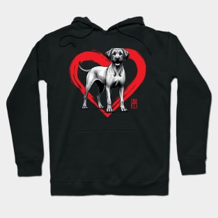 I Love My Rhodesian Ridgeback - I Love my dog - Brave dog Hoodie